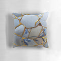 Kintsugi-inspired decorative pillow with a unique Japanese ceramic design