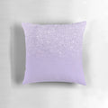 Stylish purple and lavender ombre color block pillow with a faux glitter finish, creating a chic and luxurious look.
