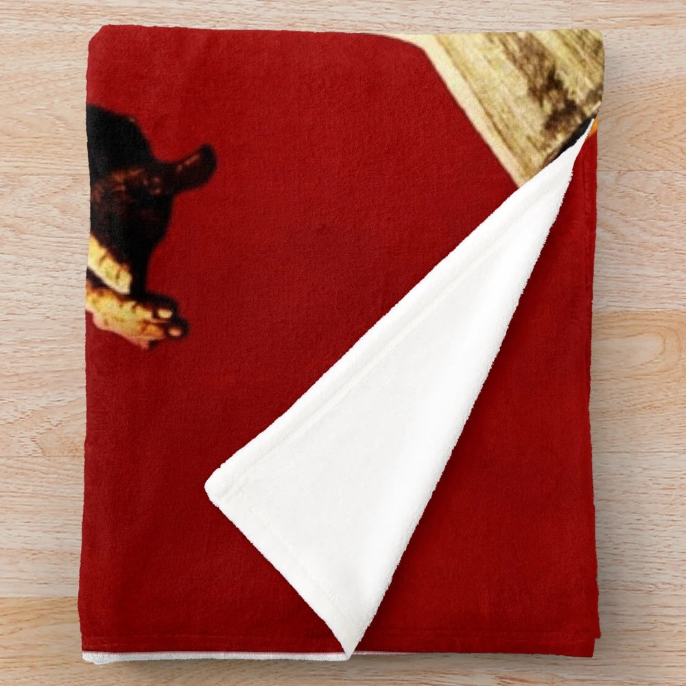 Lenin Plush Blanket featuring a decorative, fantasy-inspired design