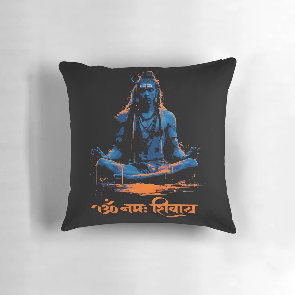 Beautifully crafted Lord Shiva pillow, featuring the iconic Hindu deity