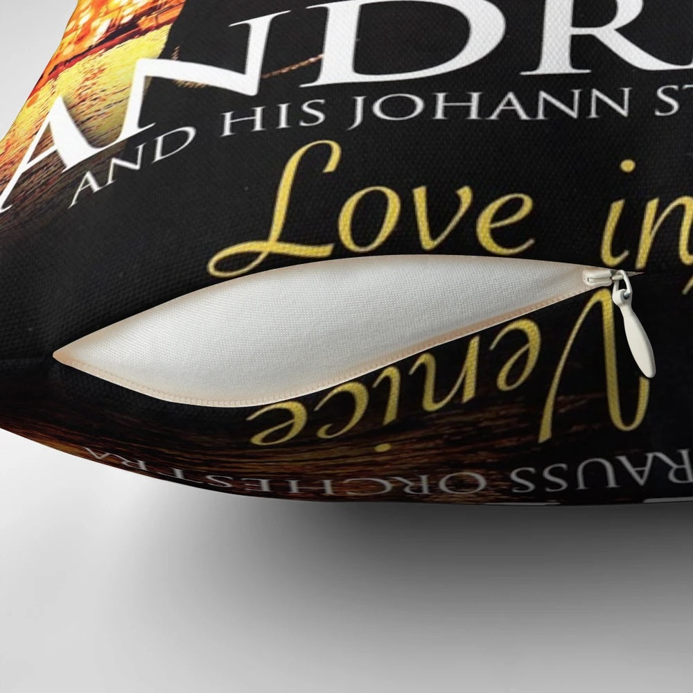 Love in Venice" Pillow featuring imagery from André Rieu's popular album covers