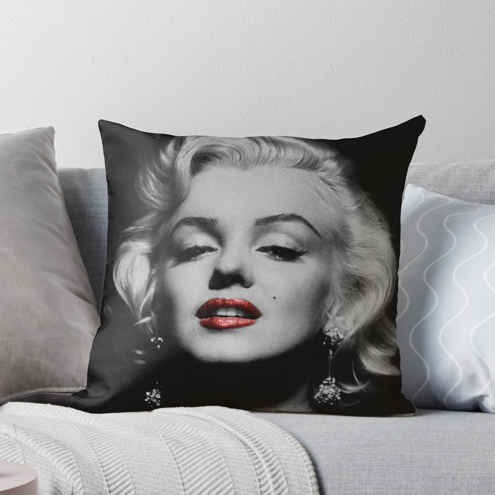 Soft and plush Marilyn Monroe throw pillow with a beautiful printed image of the iconic actress.