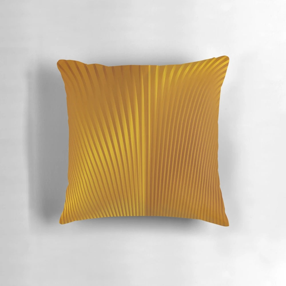 Decorative throw pillow with a stunning golden art deco style pattern