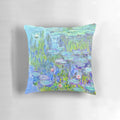 Decorative throw pillow featuring Claude Monet's iconic Water Lilies painting