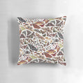 Watercolor moths of North America pattern on a throw pillow