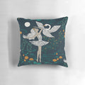 Soft, plush Odette Swan Lake inspired pillow featuring a graceful ballerina swan design