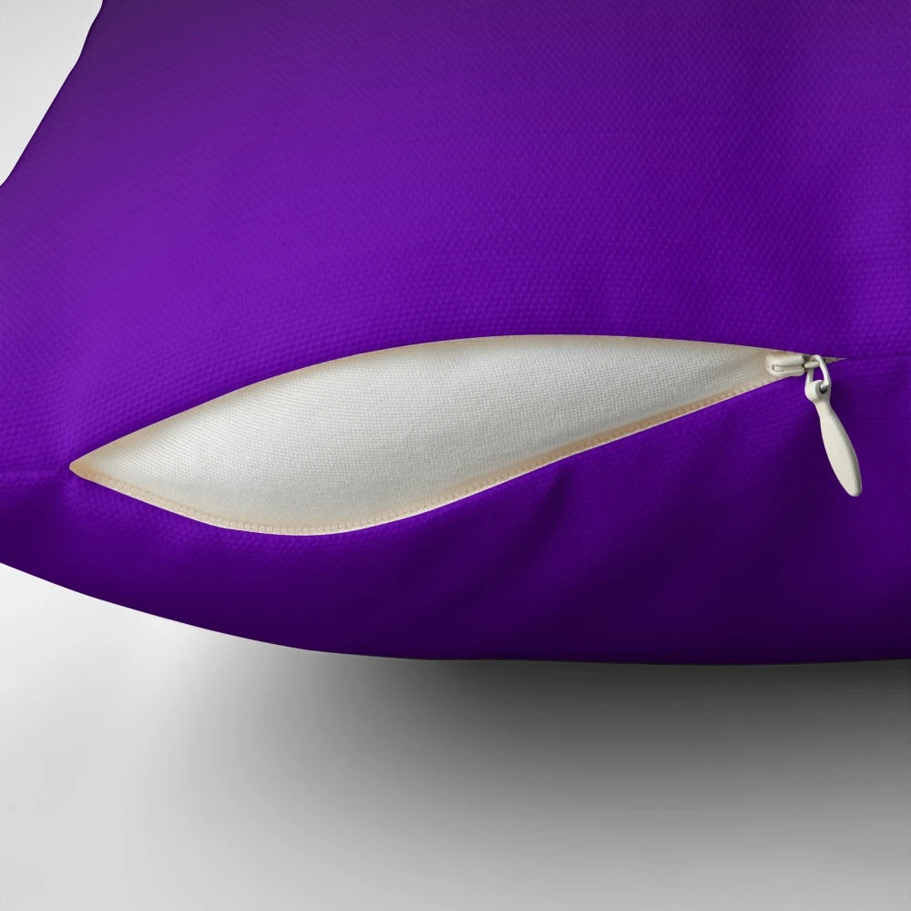 Ombre purple gradient pillow in a simple, elegant design