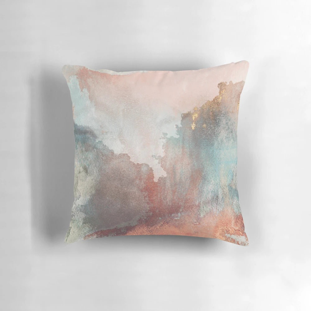 Soft, abstract paper clouds pillow for a minimalist, contemporary home decor