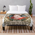 Juliet Plush Blanket featuring art nouveau design and Olivia Hussey