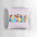 Soft, plush princess tribute pillow with regal design, perfect for a princess' bedroom