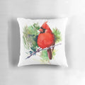 Vibrant watercolor painting of a beautiful red cardinal bird perched on a branch