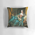 Decorative pillow featuring the Rococo-style painting "Madame de Pompadour" by François Boucher