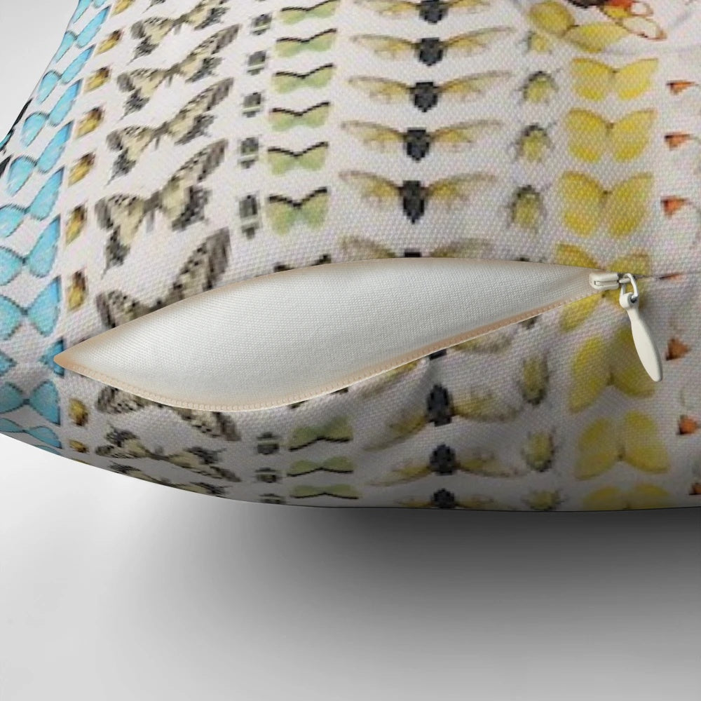 Stylish skull and butterfly design decorative pillow for modern home decor