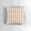 Taj Mahal inspired decorative throw pillow with intricate tile pattern