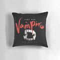 Tanz der Vampire-inspired throw pillow with elegant gothic design