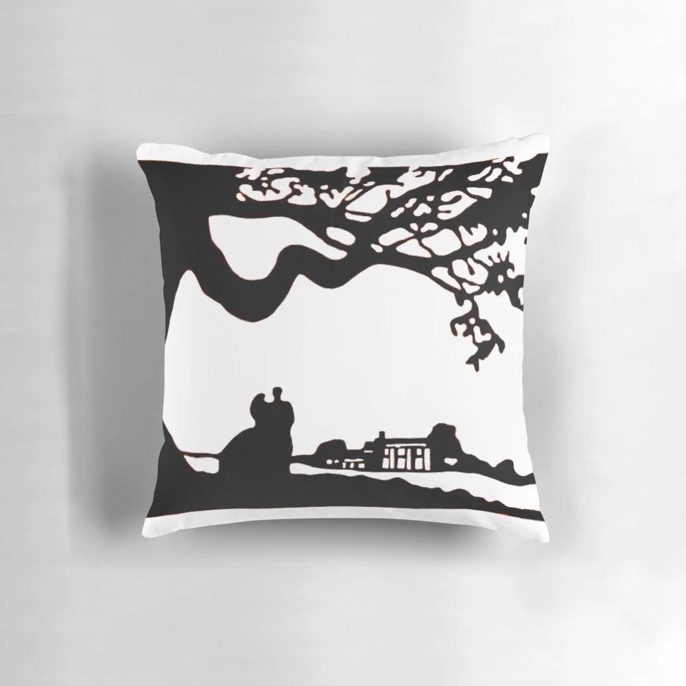 Soft, plush pillow with Tara-inspired design, capturing the essence of the classic American novel "Gone with the Wind".