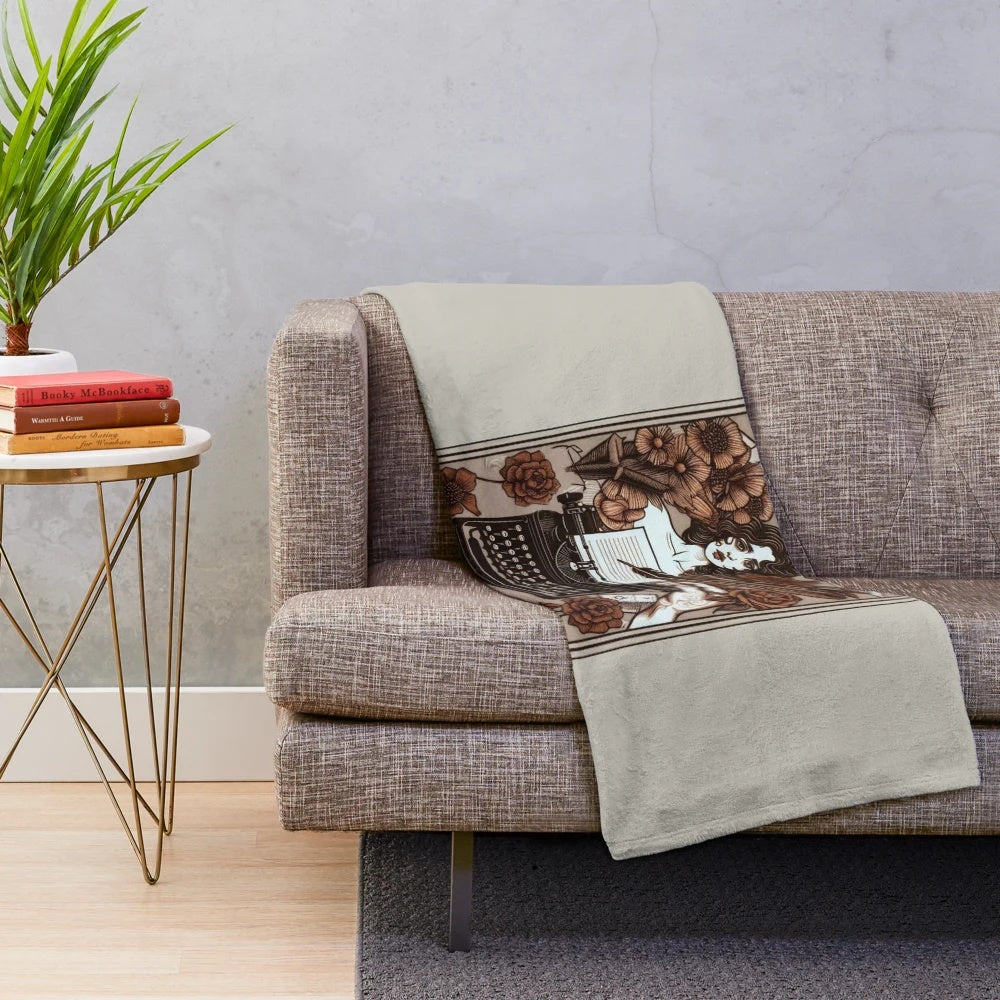 Taylor Swift inspired plush blanket featuring the TTPD logo