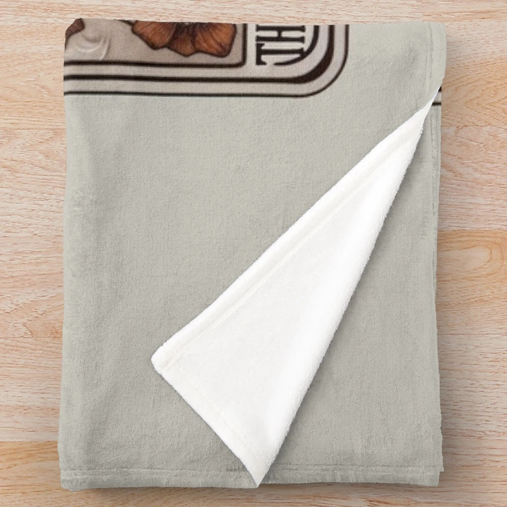 Taylor Swift inspired plush blanket featuring the TTPD logo