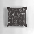 Throne of Glass Pattern Pillow featuring Aelin, Rowan, and other beloved characters from the YA fantasy book series.