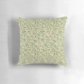 A vintage-inspired pillow featuring a willow tree leaves pattern, perfect for a natural, earthy decor.