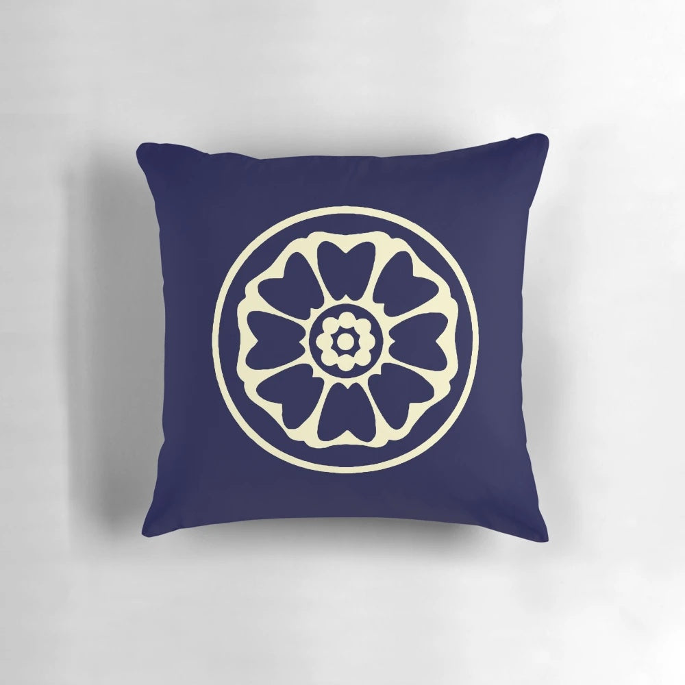 Pillow featuring the white lotus symbol from Avatar: The Last Airbender