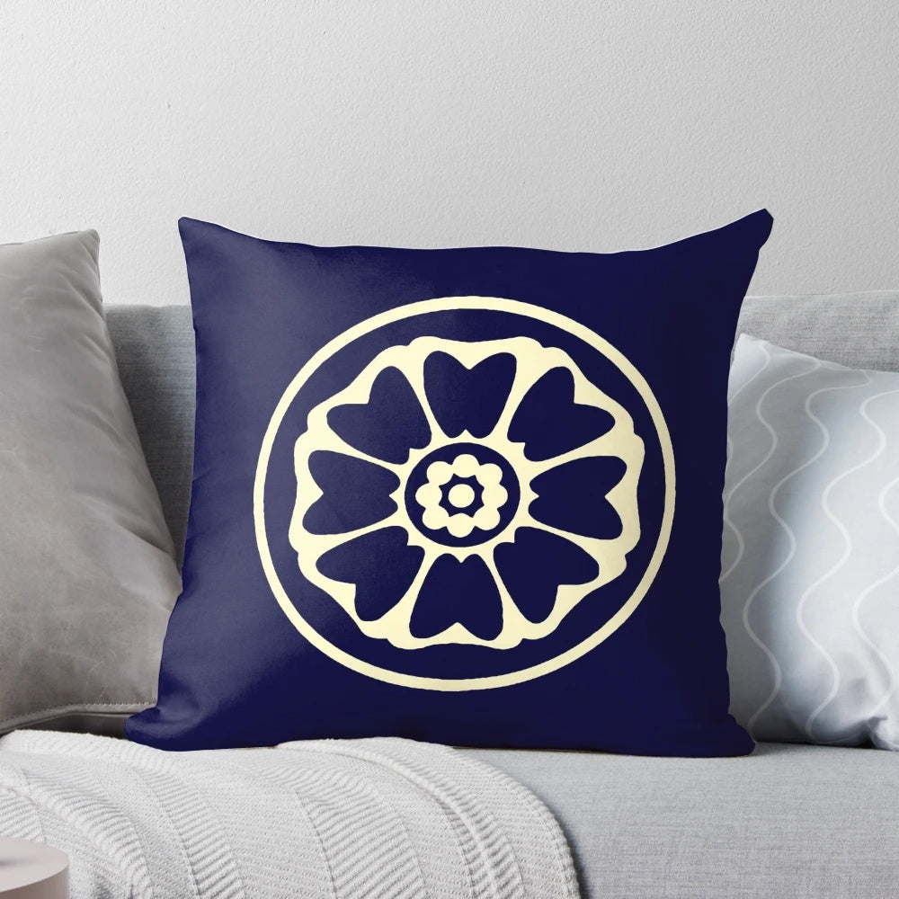 Pillow featuring the white lotus symbol from Avatar: The Last Airbender