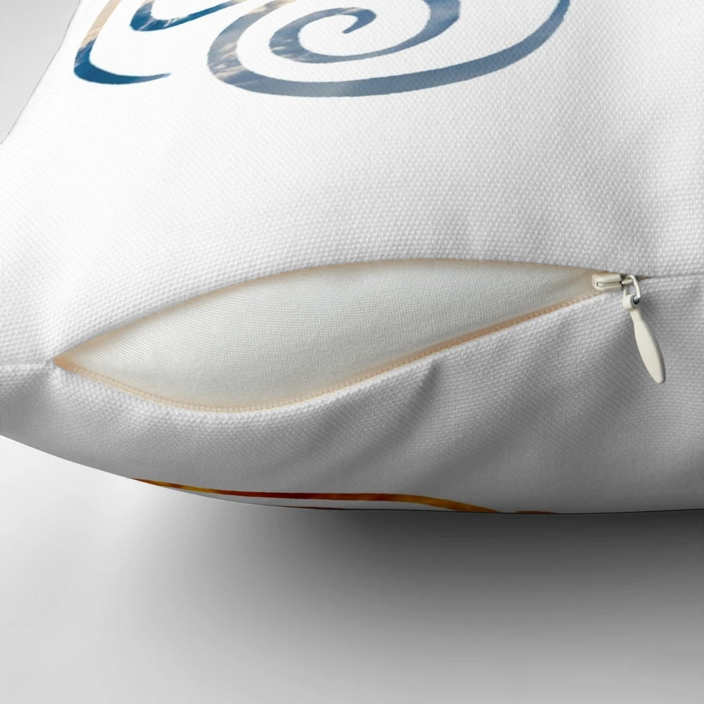 Avatar: The Last Airbender inspired pillow featuring the four elements symbols
