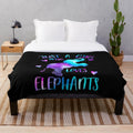 Elephant plush blanket with cute design