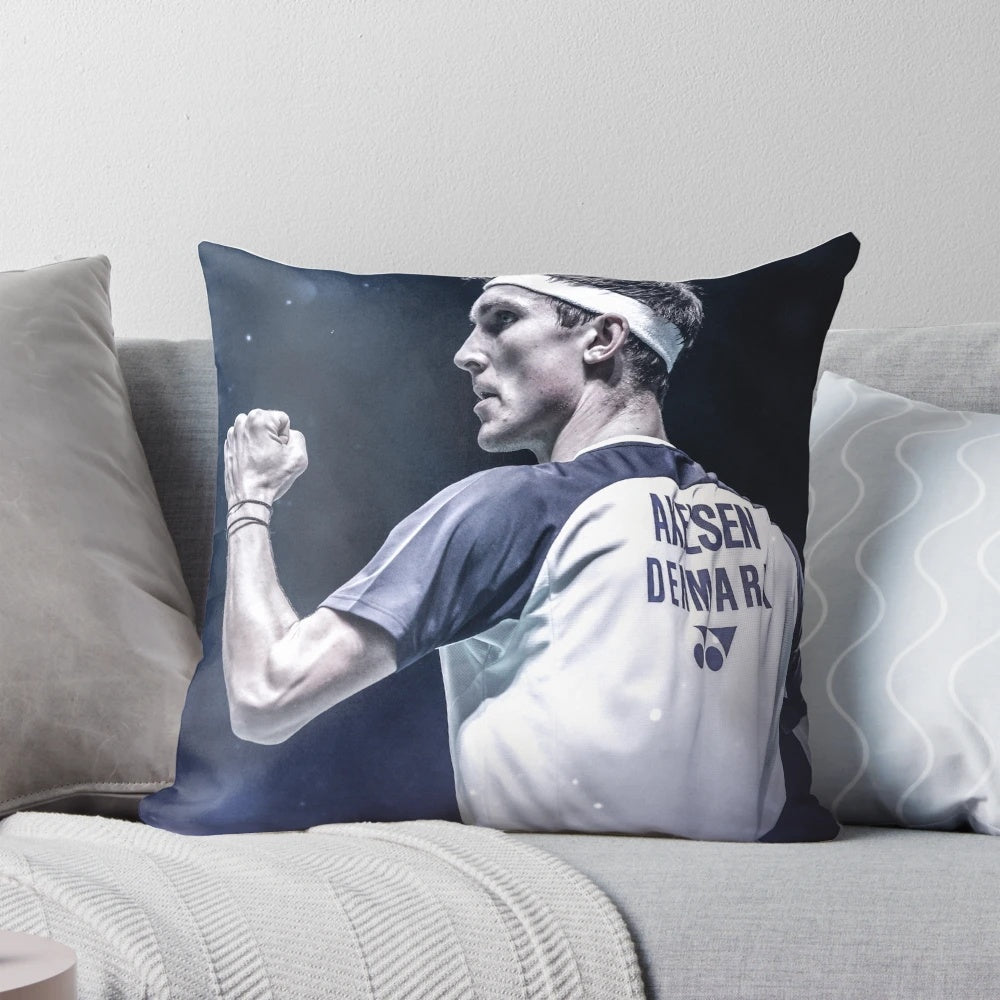 Viktor Axelsen Badminton Pillow by Yonex