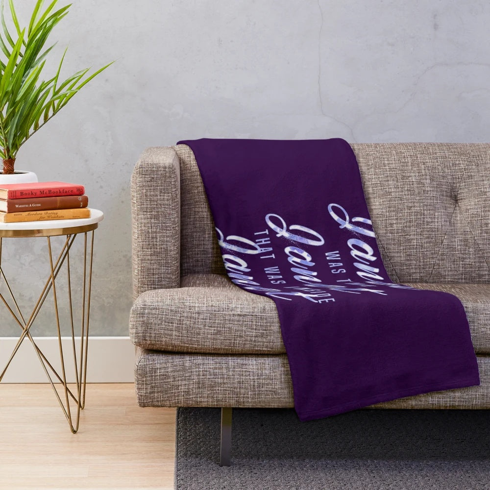 The Best Janet Plush Blanket, featuring characters from the popular TV series "The Good Place