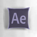 Vibrant and stylish After Effects-inspired pillow for your creative workspace or home decor