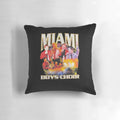Plush pillow featuring the Miami Boys Choir logo and design