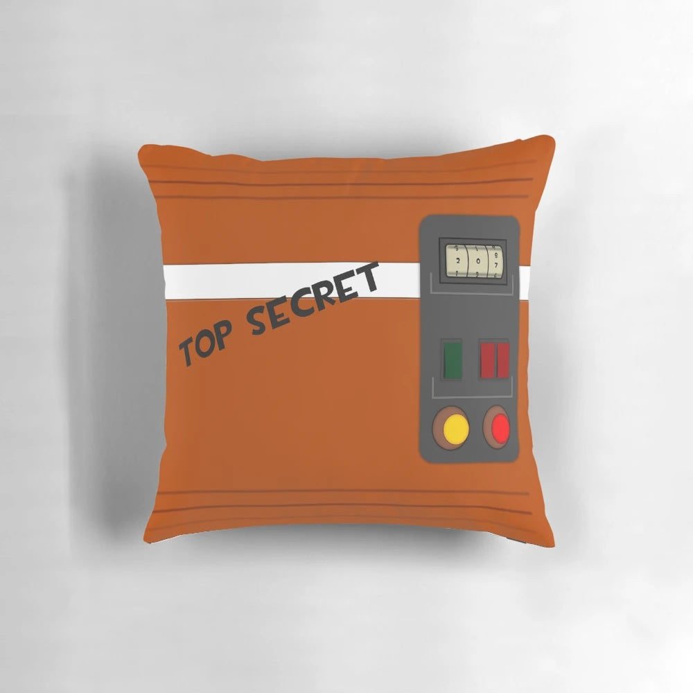 TF2 Intelligence RED Team Pillow, featuring the iconic red spy emblem