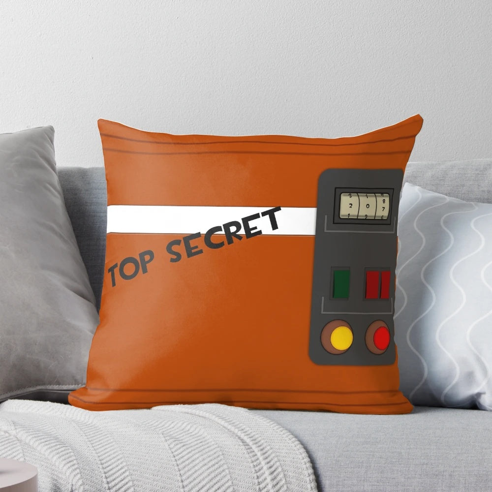 TF2 Intelligence RED Team Pillow, featuring the iconic red spy emblem