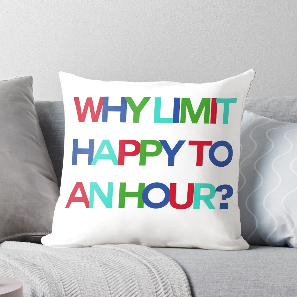 Cozy pillow for extending happy hour