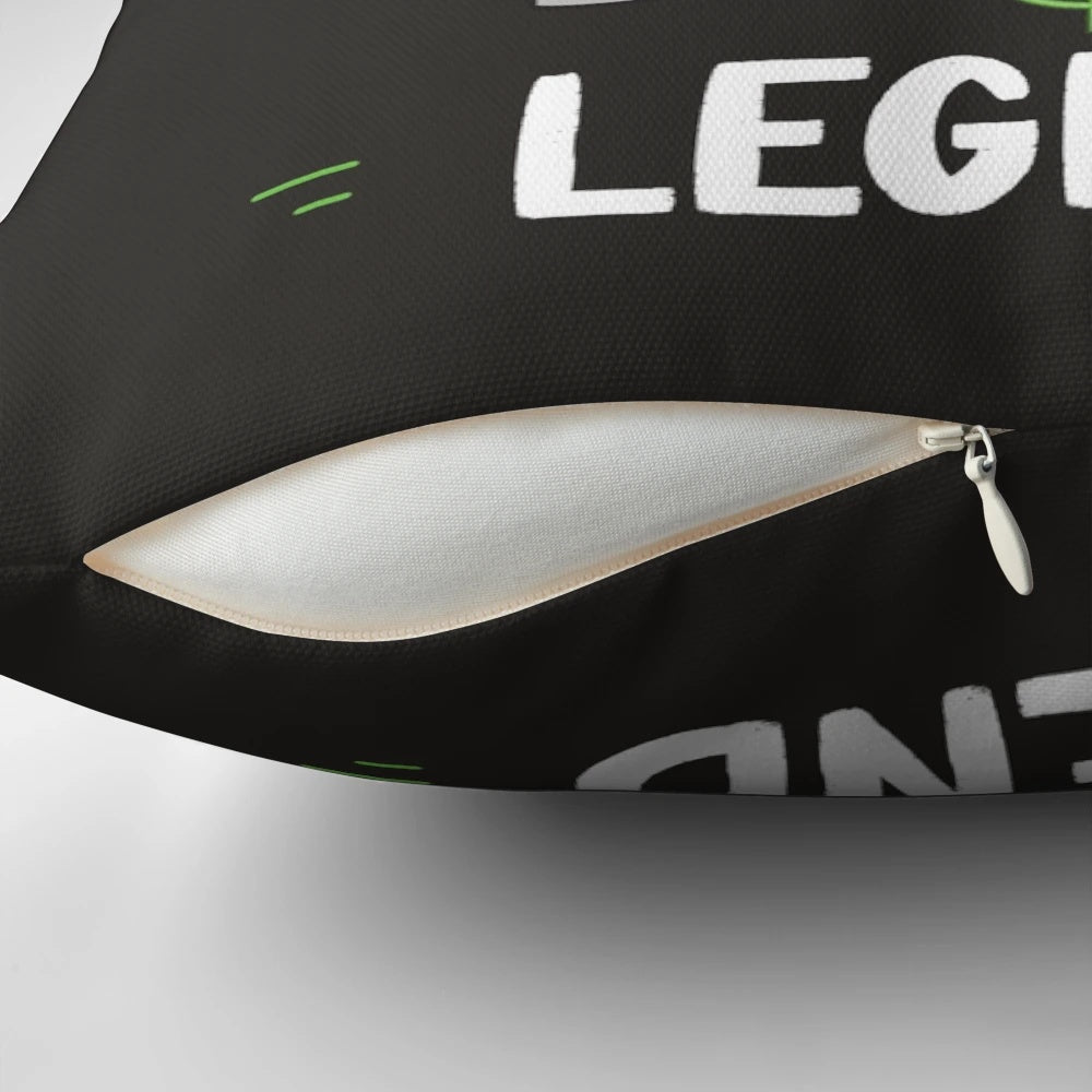 Pillow featuring a laser tag gaming design for a fun and immersive birthday celebration