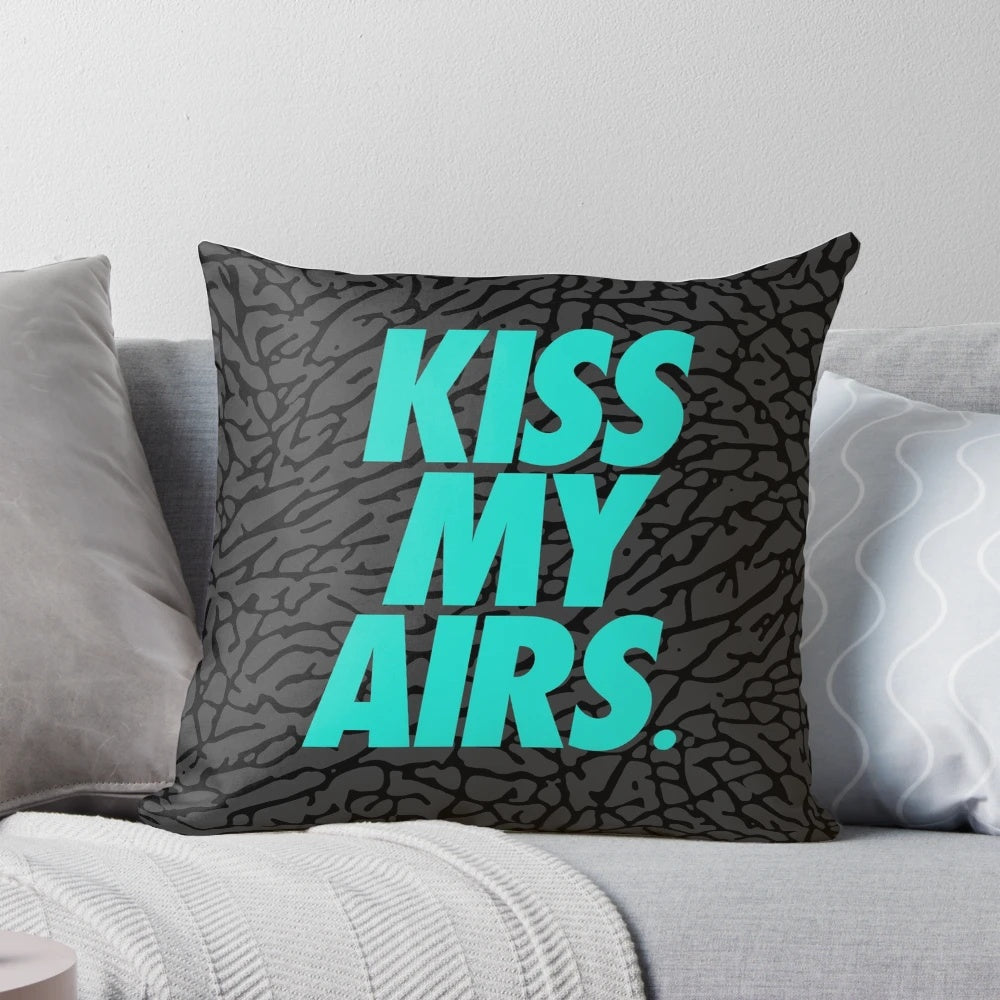 Stylish Kiss My Airs x Atmos Pillow for a modern, streetwear-inspired home decor