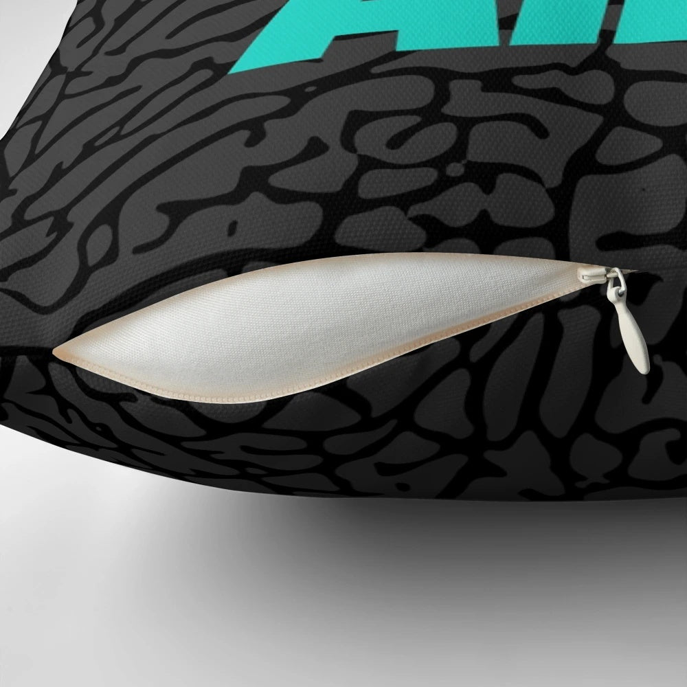 Stylish Kiss My Airs x Atmos Pillow for a modern, streetwear-inspired home decor
