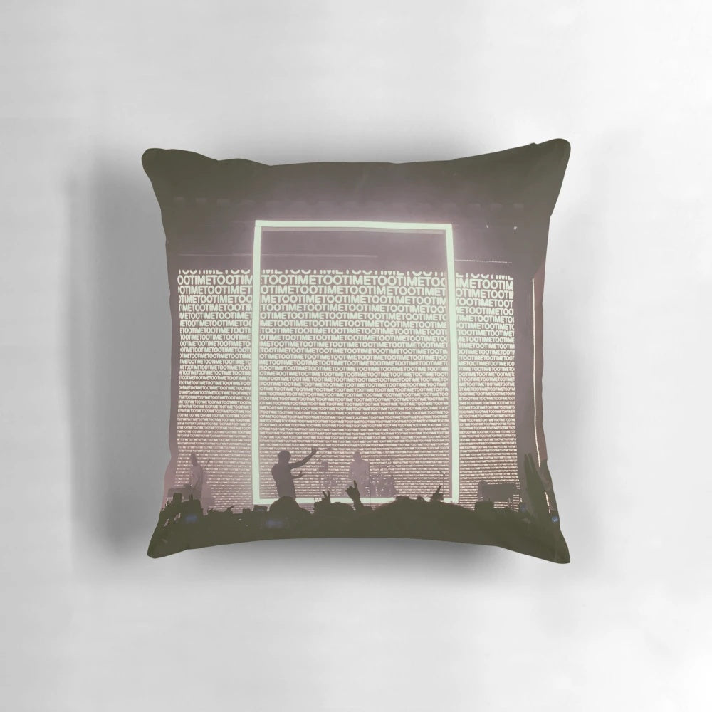 The 1975 concert pillow featuring the band's logo and imagery