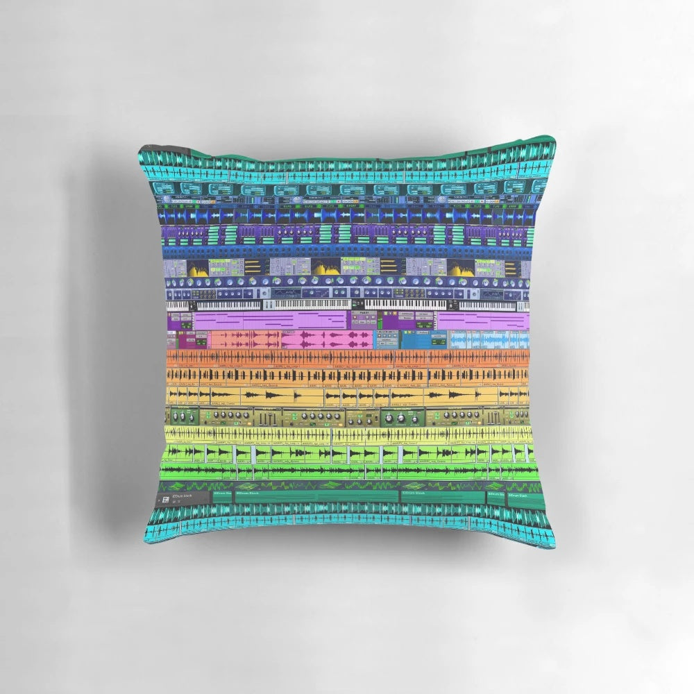A high-quality pillow designed for music producers, audio engineers, and sound designers to enhance their studio experience.