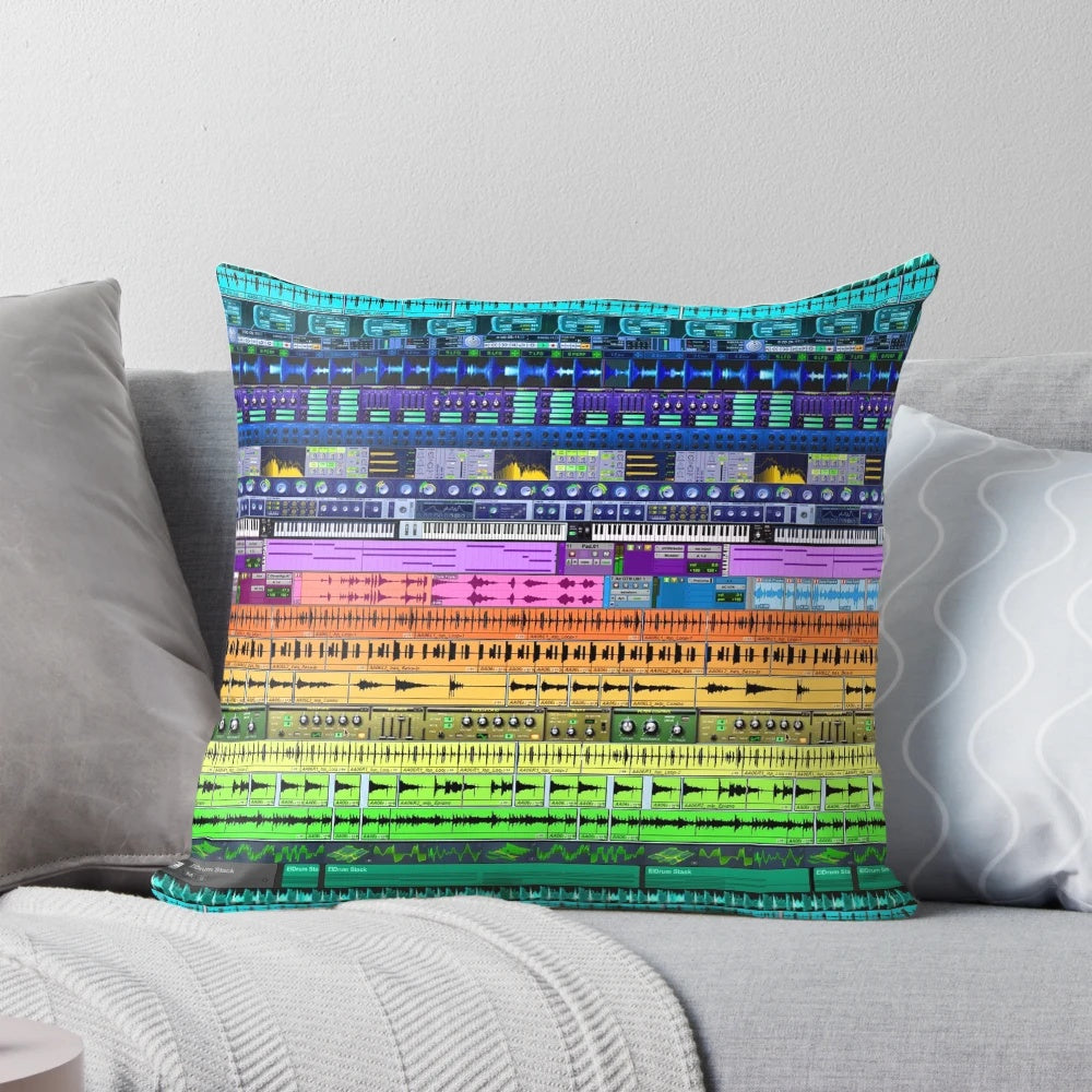 A high-quality pillow designed for music producers, audio engineers, and sound designers to enhance their studio experience.