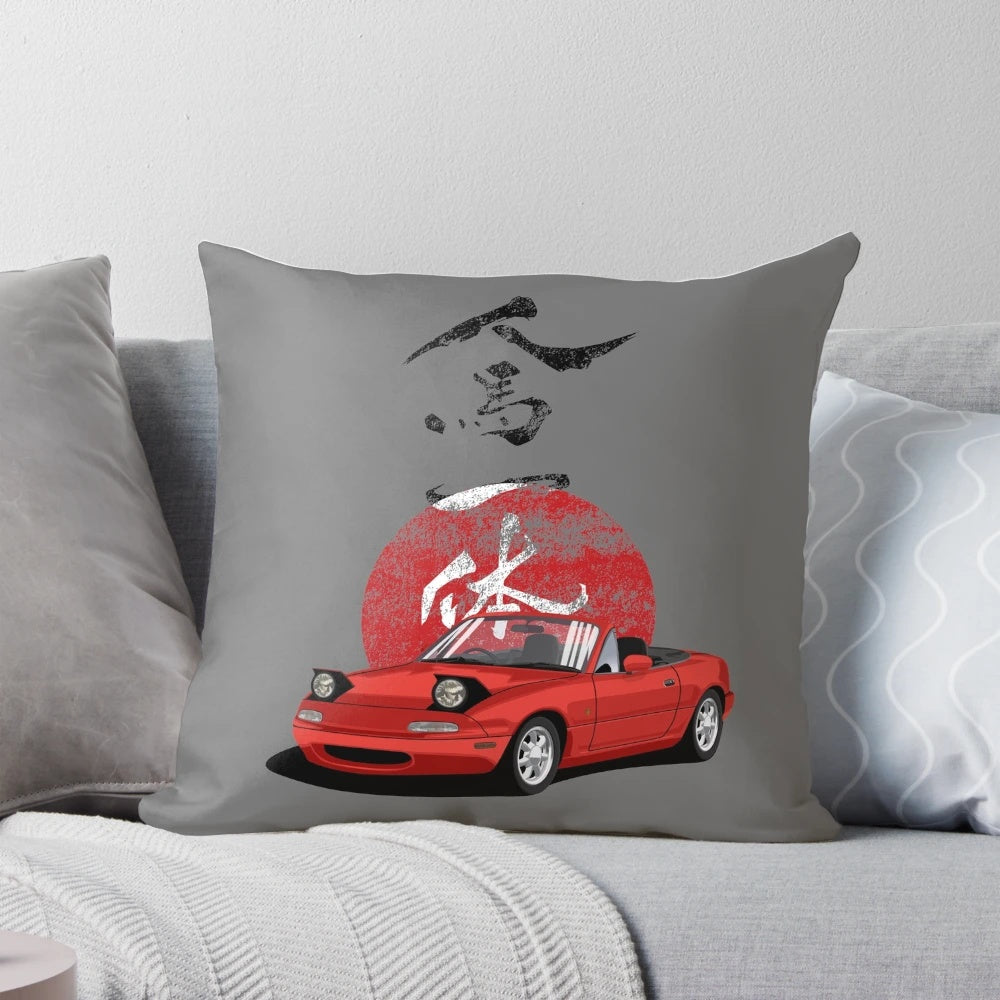 Rising Jap Pillow for Mazda MX5 Enthusiasts