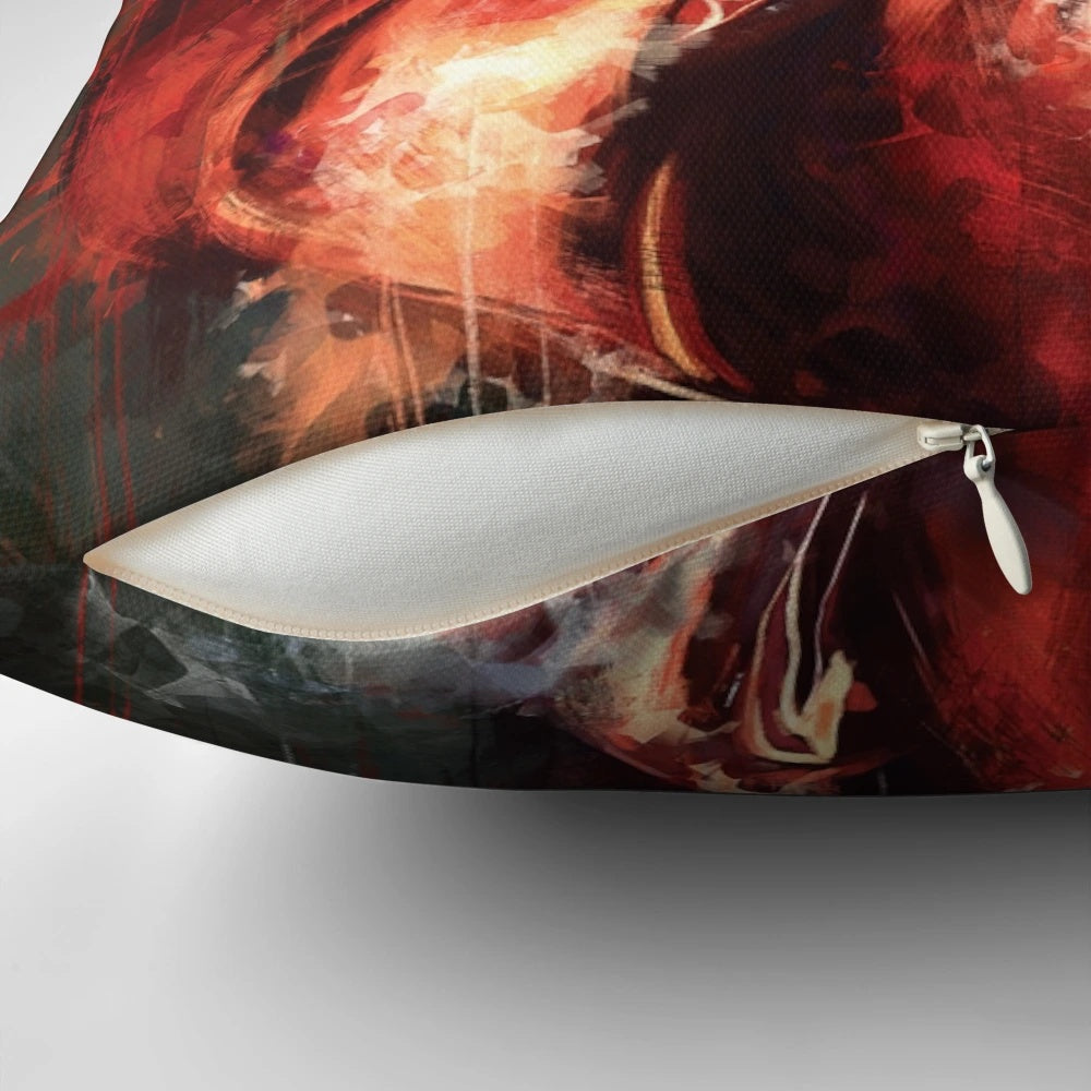 The King Pillow, featuring the captivating character Thranduil from the Lord of the Rings universe.