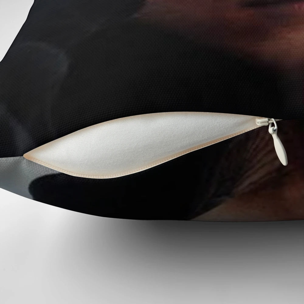 A plush, comfortable Noah Sebastian pillow for fans of the band Bad Omens