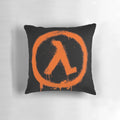 Official "Half Life" pillow featuring the iconic game logo and characters
