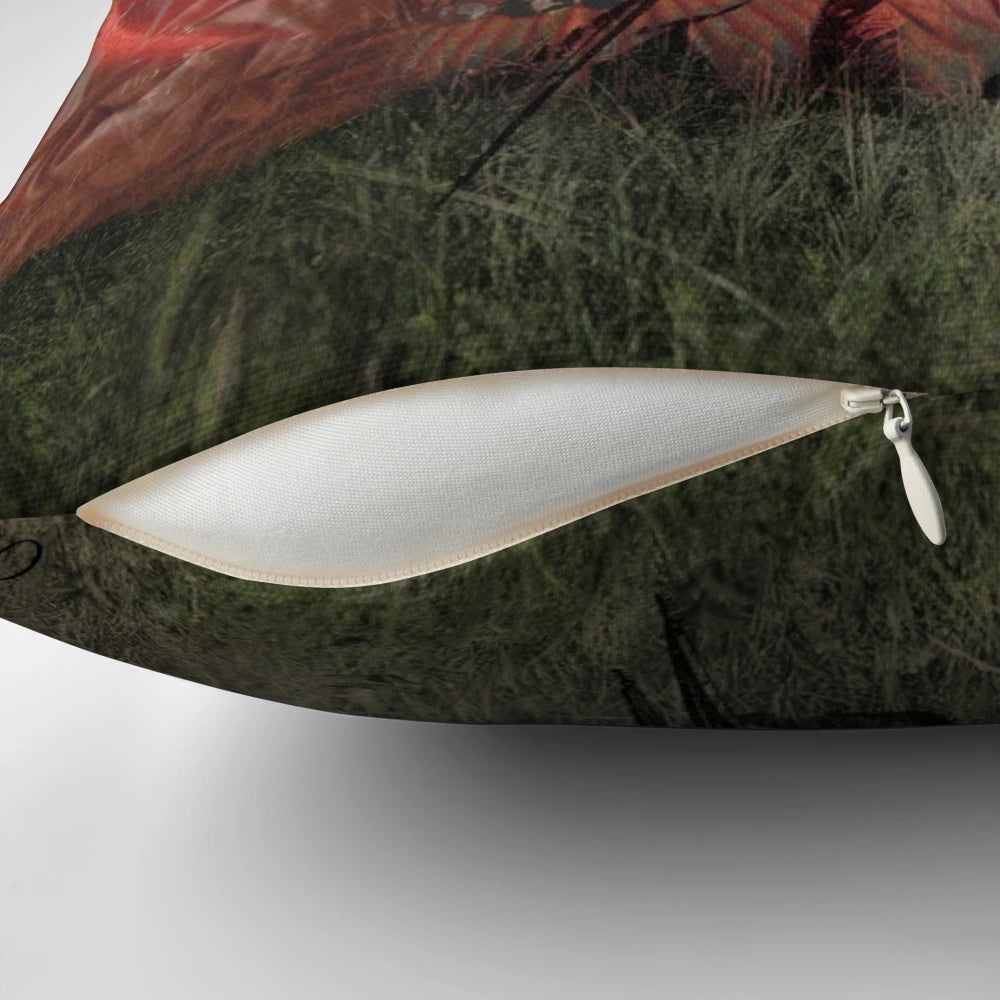 A soft and supportive pillow that provides a watchful presence for a restful night's sleep.