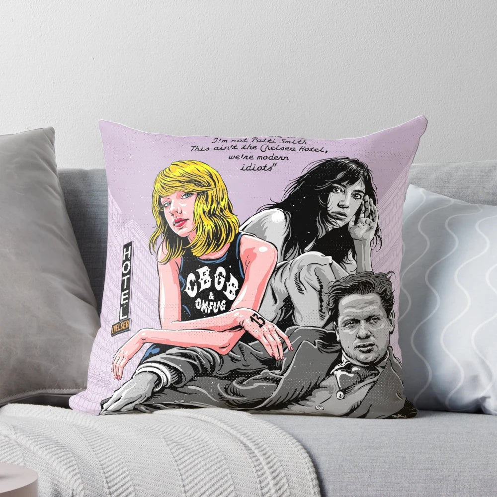 A luxurious pillow featuring a design inspired by the works of renowned poets, perfect for bibliophiles and literary enthusiasts.