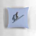 Truman Show-inspired throw pillow featuring the iconic movie's themes and imagery