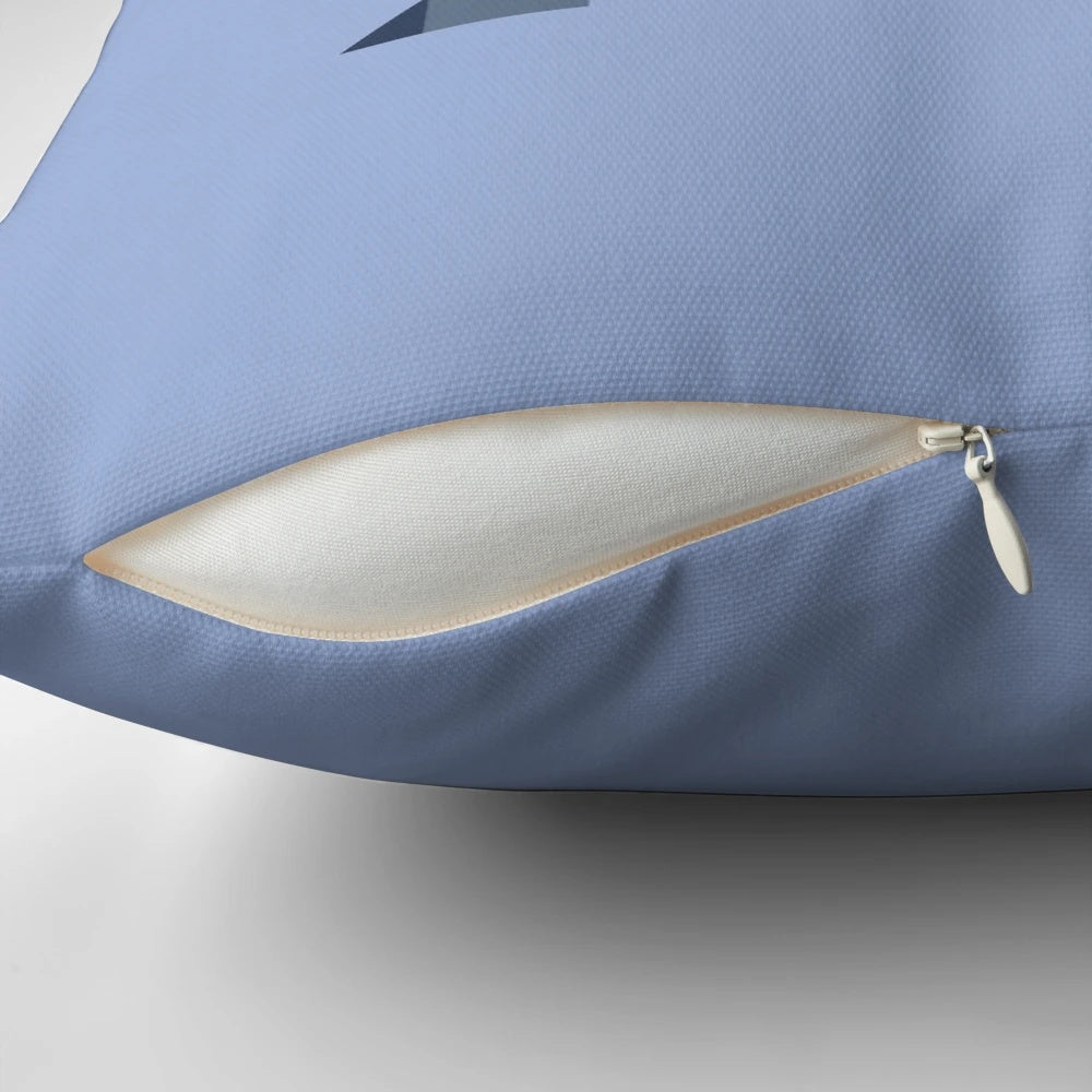 Truman Show-inspired throw pillow featuring the iconic movie's themes and imagery