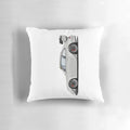 Stylish 993 RWB Pillow featuring Porsche 964 and Rauhweltbegriff design